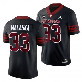 Oklahoma Sooners Jocelyn Malaska Jersey 2024 College Football Black #33 Limited Men's Shirt