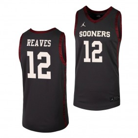 Austin Reaves #12 Oklahoma Sooners 2019-21 College Basketball Lakers Black Jersey