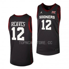 Oklahoma Sooners Austin Reaves Alumni Basketball Replica uniform Anthracite #12 Jersey