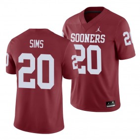 Oklahoma Sooners Billy Sims Crimson Game Men's College Football Jersey