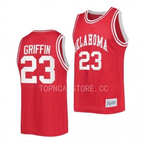 Oklahoma Sooners Blake Griffin Crimson #23 Retro Jersey Alumni Basketball