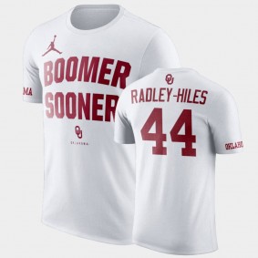 Oklahoma Sooners Brendan Radley-Hiles White Phrase Performance NCAA Football T-Shirt