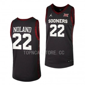 Oklahoma Sooners C.J. Noland College Basketball Replica uniform Anthracite #22 Jersey 2022-23