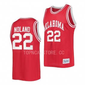 Oklahoma Sooners C.J. Noland Crimson #22 Classic Jersey 2022-23 Retro Basketball