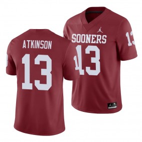 Oklahoma Sooners Colt Atkinson Crimson Game Men's College Football Jersey