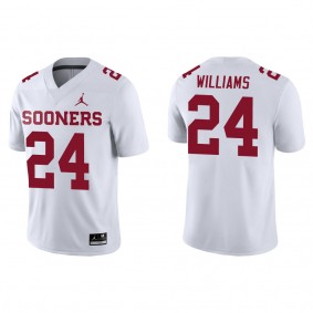 Gentry Williams Oklahoma Sooners Jordan Brand Game College Football Jersey White