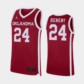 Oklahoma Sooners Jamal Bieniemy Crimson Replica Men's College Basketball Jersey