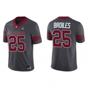 Justin Broiles Oklahoma Sooners Nike Alternate Game Jersey Anthracite