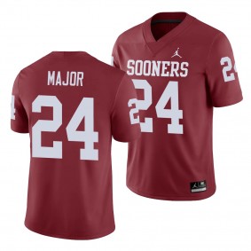 Oklahoma Sooners Marcus Major Crimson Game Men's College Football Jersey