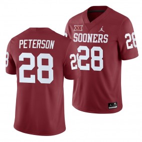 Oklahoma Sooners Adrian Peterson Crimson College Football Home Game Jersey