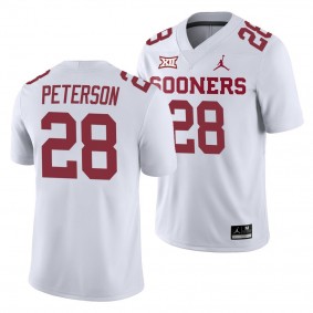 Oklahoma Sooners Adrian Peterson White College Football Away Game Jersey