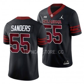 Oklahoma Sooners Ashton Sanders Jersey Unity Black #55 Football Men's Shirt
