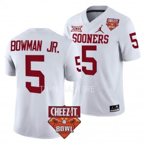 Billy Bowman Jr. Oklahoma Sooners 2022 Cheez-It Bowl White College Football Jersey