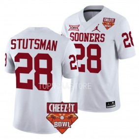 Danny Stutsman Oklahoma Sooners 2022 Cheez-It Bowl White College Football Jersey
