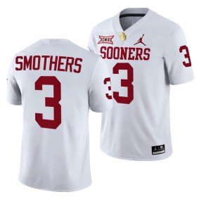 Oklahoma Sooners Daylan Smothers College Football Jersey #3 White 4-Star RB Uniform