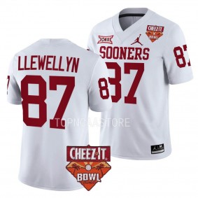 Jason Llewellyn Oklahoma Sooners 2022 Cheez-It Bowl White College Football Jersey