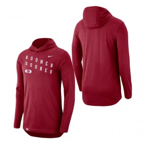 Oklahoma Sooners Nike Team Performance Long Sleeve Hoodie T-Shirt Crimson