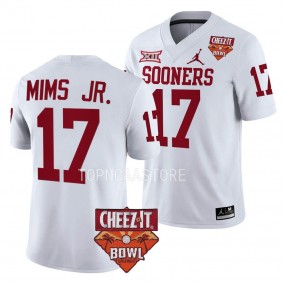 Marvin Mims Jr. Oklahoma Sooners 2022 Cheez-It Bowl White College Football Jersey