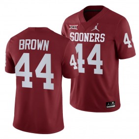 Oklahoma Sooners Sammy Brown Jersey College Football Maroon #44 Five-Star LB Men's Shirt