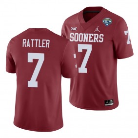 Oklahoma Sooners Spencer Rattler Crimson 2020 Cotton Bowl Game Jersey