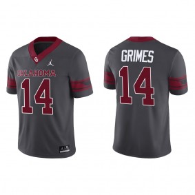 Reggie Grimes Oklahoma Sooners Nike Alternate Game Jersey Anthracite