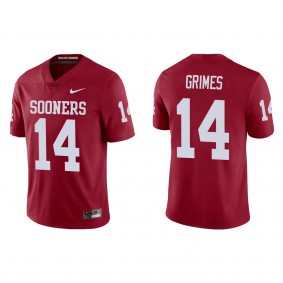 Reggie Grimes Oklahoma Sooners Nike Game College Football Jersey Crimson