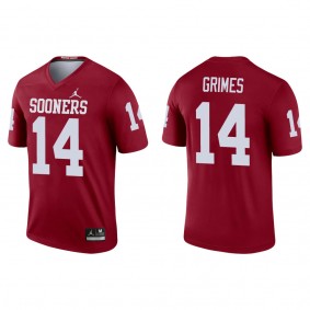 Reggie Grimes Oklahoma Sooners Jordan Brand Legend College Football Jersey Crimson