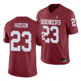 Oklahoma Sooners Todd Hudson Crimson Game Men's College Football Jersey
