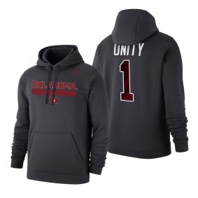 Together Oklahoma Sooners Unity Anthracite Alternate Jersey Hoodie